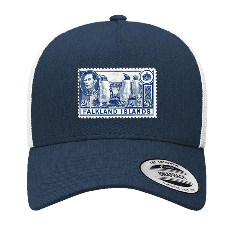 Vintage Falkland Islands Postage Stamp Design Yupoong Trucker Cap by sabitung | Artistshot