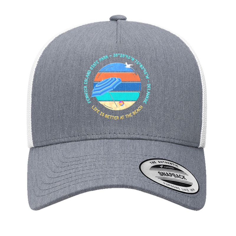 Fenwick Island State Park T  Shirt Fenwick Island State Park, Delaware Yupoong Trucker Cap by unarmedstained | Artistshot