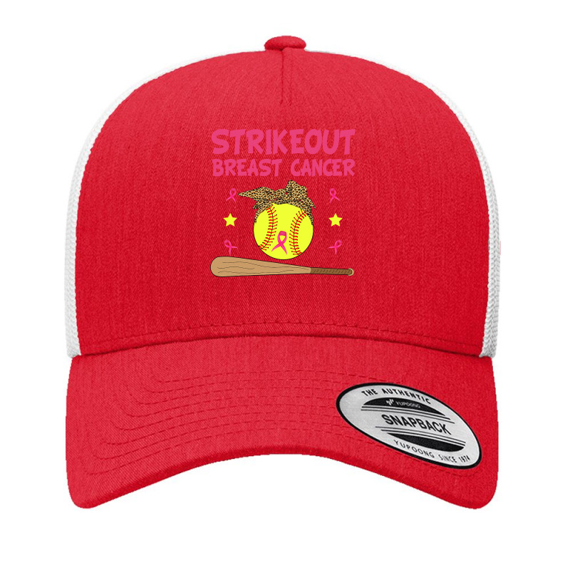 Breast Cancer Strike Out Breast Cancer Awareness Softball Fighters 217 Yupoong Trucker Cap by offensejuggler | Artistshot