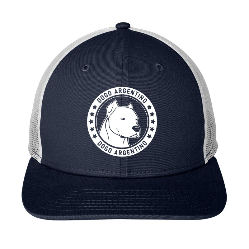 Dogo Argentino Dog Portrait Snapback Trucker Cap | Artistshot