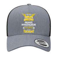 Pi Idea Funny Worlds Greatest   Private Investigator T Shirt Yupoong Trucker Cap | Artistshot