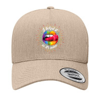 Lgbt Pride Lgbtq I Licked It So It's Mine Sexy Rainbow Lips T Shirt Yupoong Trucker Cap | Artistshot