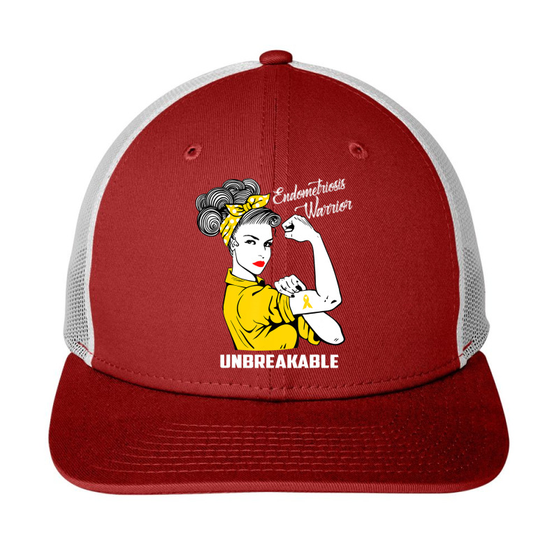 Endometriosis Warrior Unbreakable Awareness Snapback Trucker Cap | Artistshot