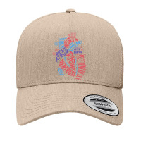 Cardiac Nurse Shirt Anatomical Heart Cardiology Medical Gift T Shirt Yupoong Trucker Cap | Artistshot