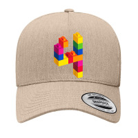 Kids 4 Year Old Building Blocks Birthday Bricks 4th Gift Yupoong Trucker Cap | Artistshot