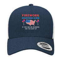 Womens Registered Nurse Fireworks Usa Independence Day 4th July T Shir Yupoong Trucker Cap | Artistshot