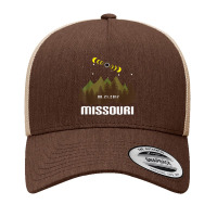 Colorful Total Solar Eclipse Missouri T Shirt Yupoong Trucker Cap | Artistshot