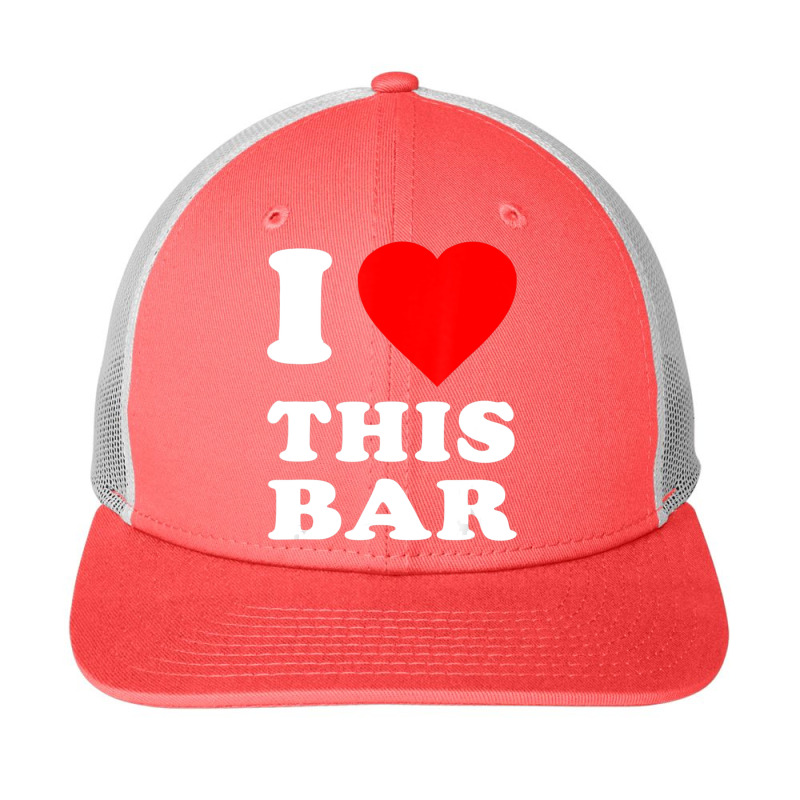 I Love This Bar Snapback Trucker Cap by Mata Gibson | Artistshot