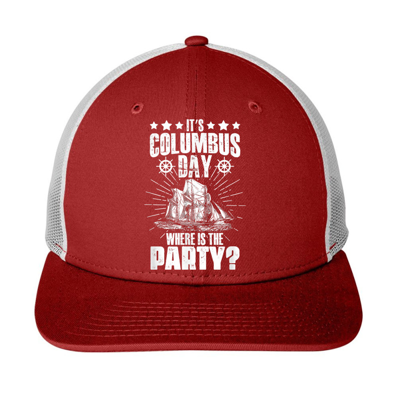 It's Columbus Day 1942 American Italian Christopher Columbus T Shirt Snapback Trucker Cap by cm-arts | Artistshot