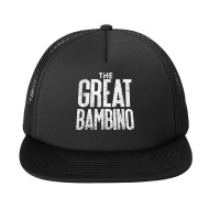 The Great Bambino Baseball Home Run Hitter Tee Shirt Foam Snapback Hat | Artistshot