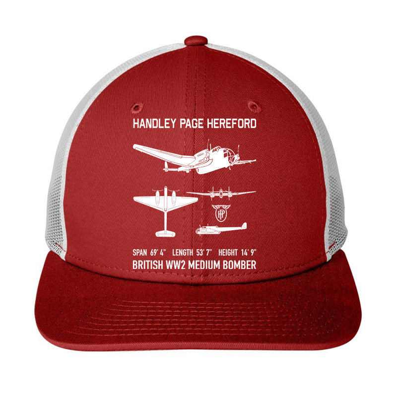 Handley Page Hereford Bomber British Ww2 Plane Cutout Silhouettes Gift Snapback Trucker Cap by Kanmosrin52 | Artistshot