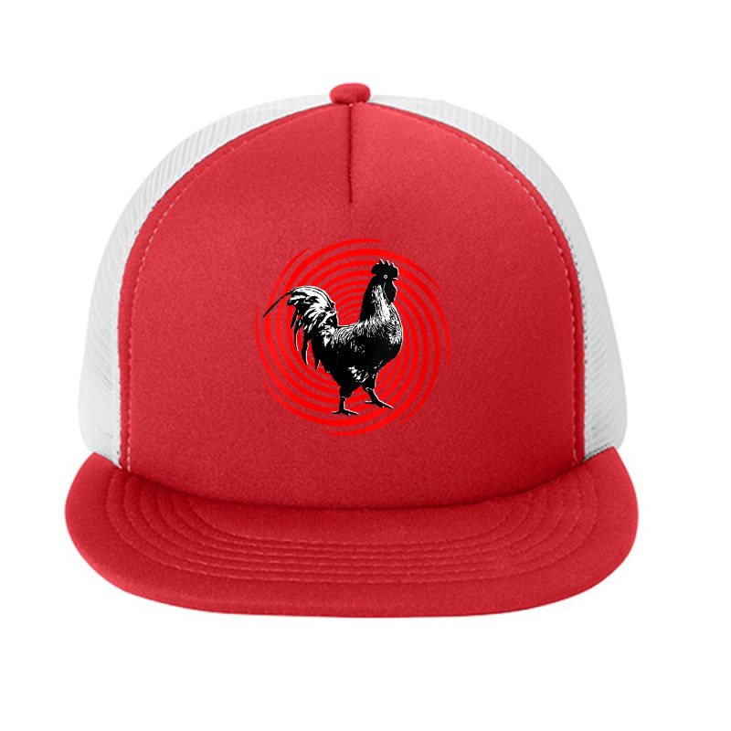 Womens Chicken Hypnotic Trance Funny Hypnosis Graphic Design Gift V Ne Foam Snapback hat by kogmor58594 | Artistshot