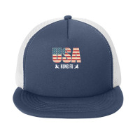 Kung Fu American Usa Flag | Kung Fu Martial Art T-shirt Foam Snapback Hat | Artistshot