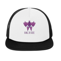 Hang In There Wacky Vampire Bat Foam Snapback Hat | Artistshot