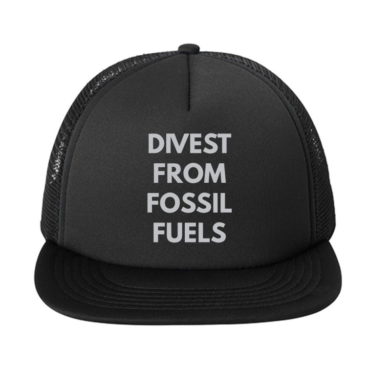 Divest From Fossil Fuels Foam Snapback hat by dudi2 | Artistshot