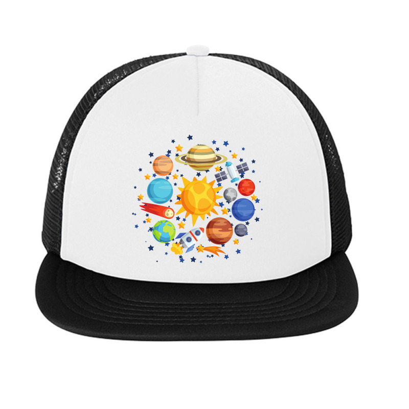 Planet Space Solar System Foam Snapback hat by gani-75 | Artistshot