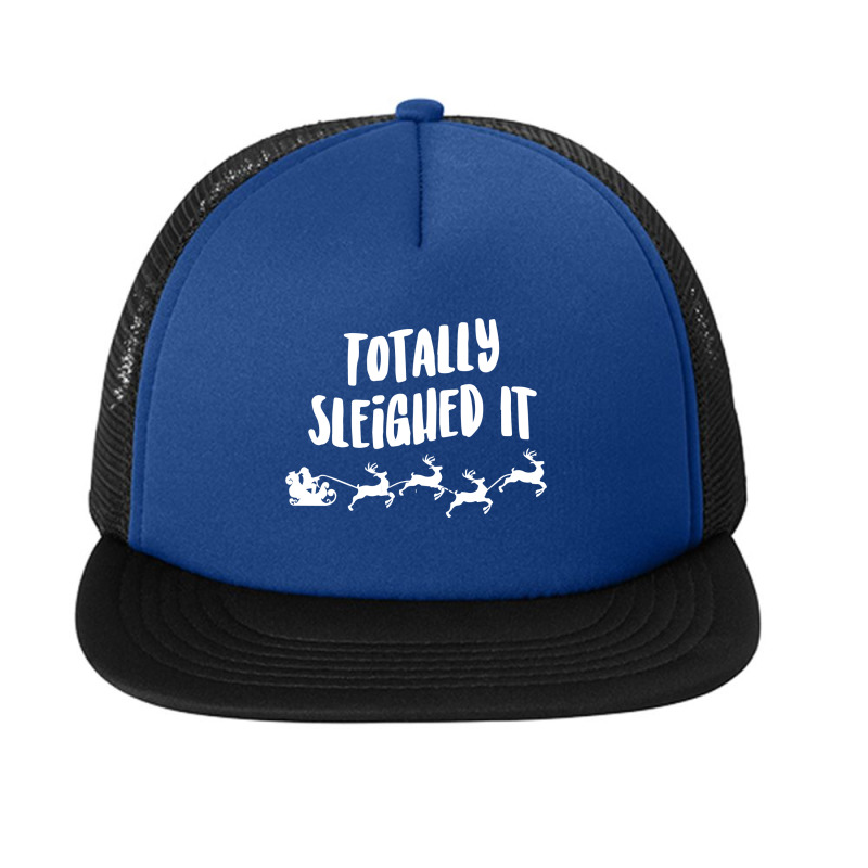 Totally Sleighed It Foam Snapback hat by dudi2 | Artistshot