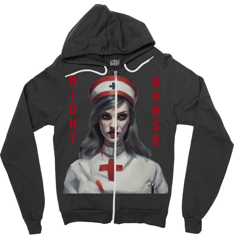 Night Nurse Zipper Hoodie by Kiwi88 | Artistshot