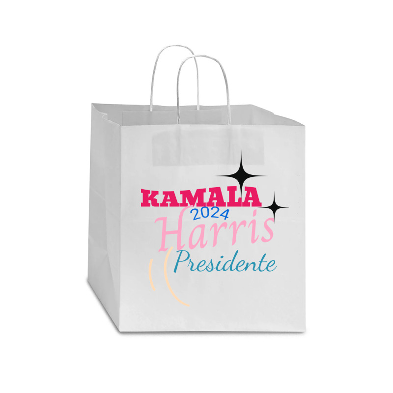 Kamala Harris Star Paper Bag - 13 X 7 X 13 | Artistshot