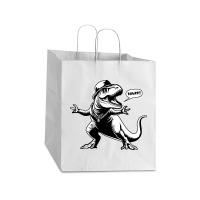 Dino Inso Take Out Paper Bag - 14 X 10 X 15 1/2 | Artistshot