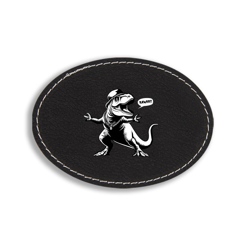 Dino Inso Oval Leatherette Patch | Artistshot