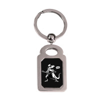 Dino Inso Silver Rectangle Keychain | Artistshot