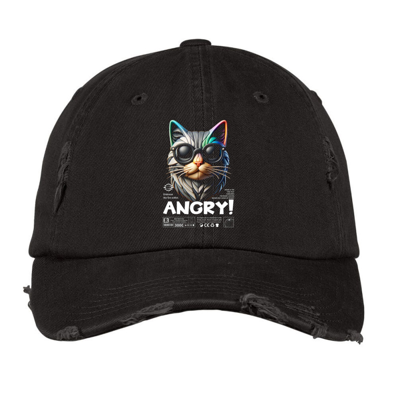 Angry Vintage Cap by phamtruong | Artistshot