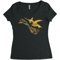 Vintage Hummingbird Women's Triblend Scoop T-shirt | Artistshot