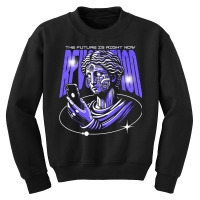 Futuristic Statue Y2k Streetwear The Future Is Now Youth Sweatshirt | Artistshot