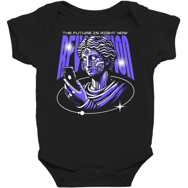 Futuristic Statue Y2k Streetwear The Future Is Now Baby Bodysuit by phamtruong | Artistshot