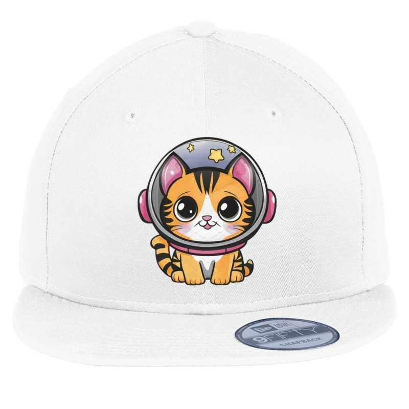 Space Cat Flat Bill Snapback Cap by Jonybravo2000 | Artistshot