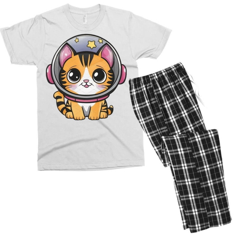 Space Cat Men's T-shirt Pajama Set by Jonybravo2000 | Artistshot