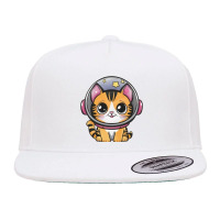 Space Cat 5 Panel Snapback Cap | Artistshot