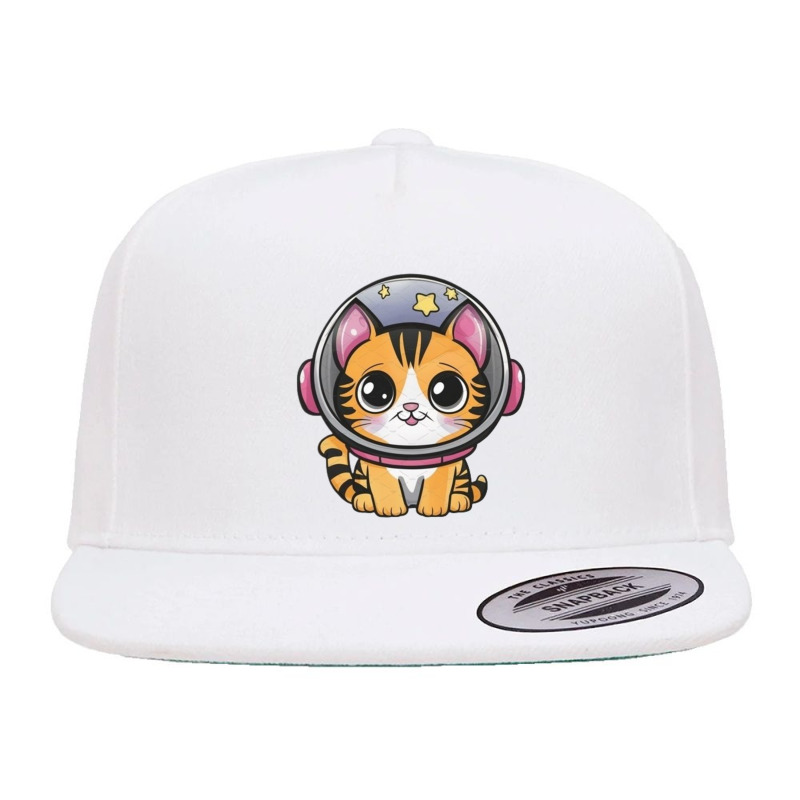 Space Cat 5 panel snapback cap by Jonybravo2000 | Artistshot