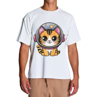 Space Cat Urban Heavy T-shirt | Artistshot