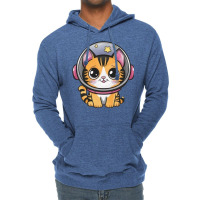 Space Cat Lightweight Hoodie | Artistshot