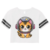 Space Cat Scorecard Crop Tee | Artistshot