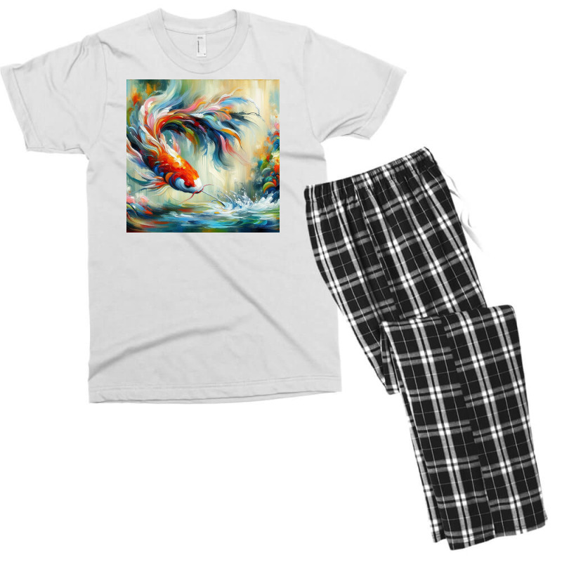 Koi Fish1 Men's T-shirt Pajama Set | Artistshot