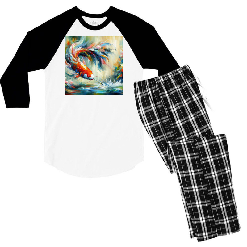 Koi Fish1 Men's 3/4 Sleeve Pajama Set | Artistshot