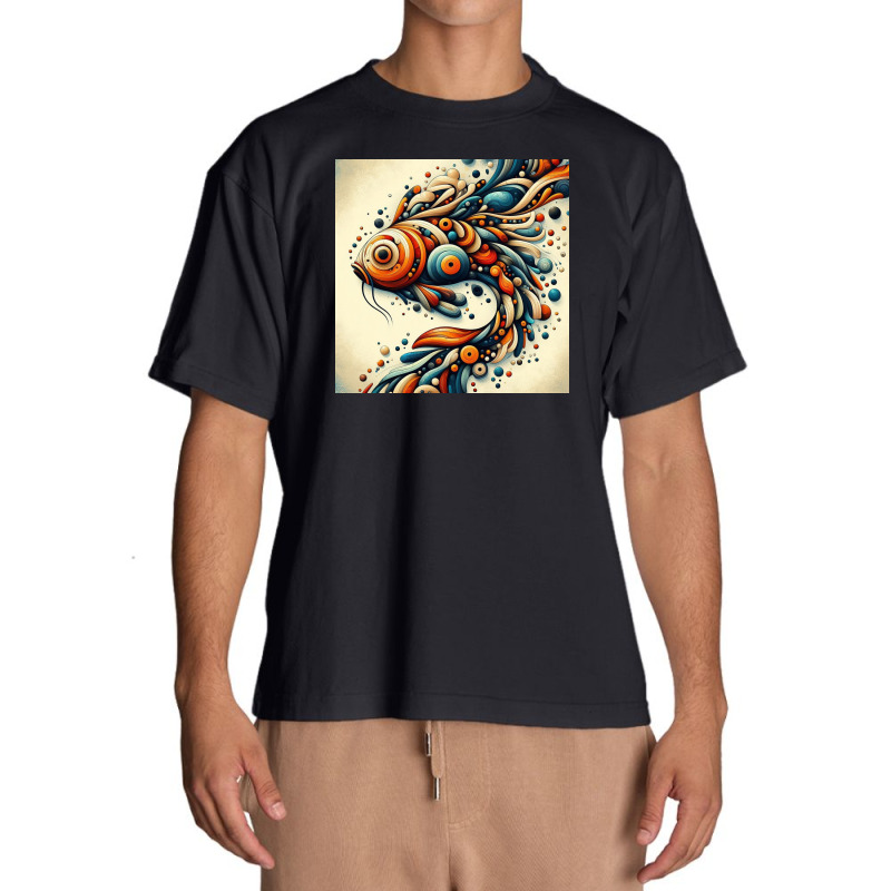 Koi Fish4 Urban Heavy T-shirt by Abgan | Artistshot