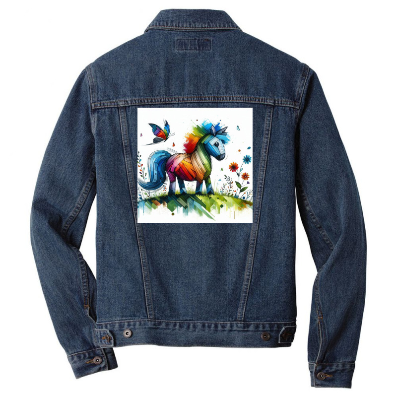 Horse 1 Men Denim Jacket | Artistshot