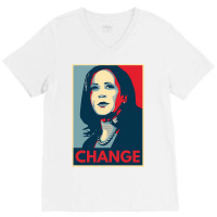 Kamala Harris Change 2024 V-neck Tee | Artistshot