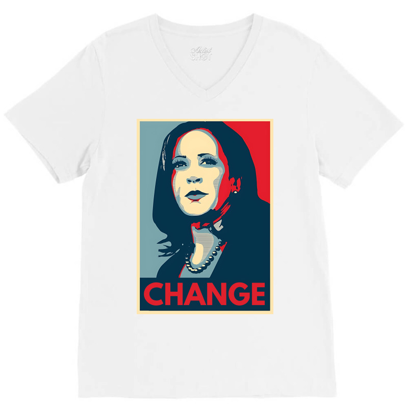 Kamala Harris Change 2024 V-neck Tee | Artistshot