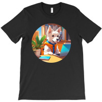 Dog Busy At The Computer T-shirt | Artistshot