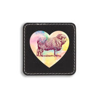 Merino Ram Square Leatherette Patch | Artistshot