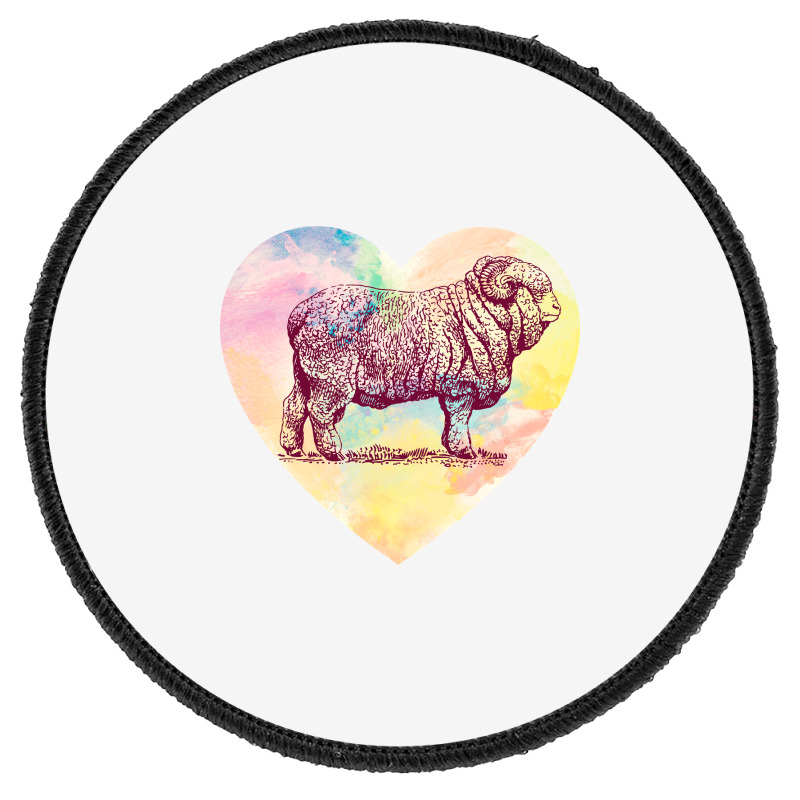 Merino Ram Round Patch | Artistshot