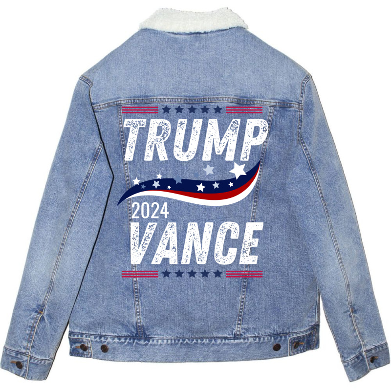 Trump 2024 Unisex Sherpa-lined Denim Jacket | Artistshot