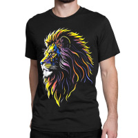 Awesome Majestic Lion Head Jungle Classic T-shirt | Artistshot