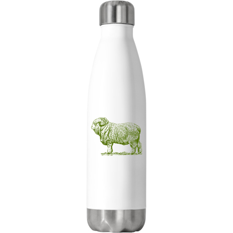 Merino Ram Stainless Steel Water Bottle | Artistshot