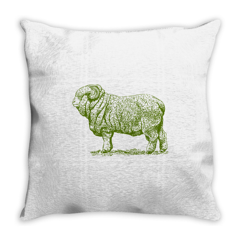 Merino Ram Throw Pillow | Artistshot